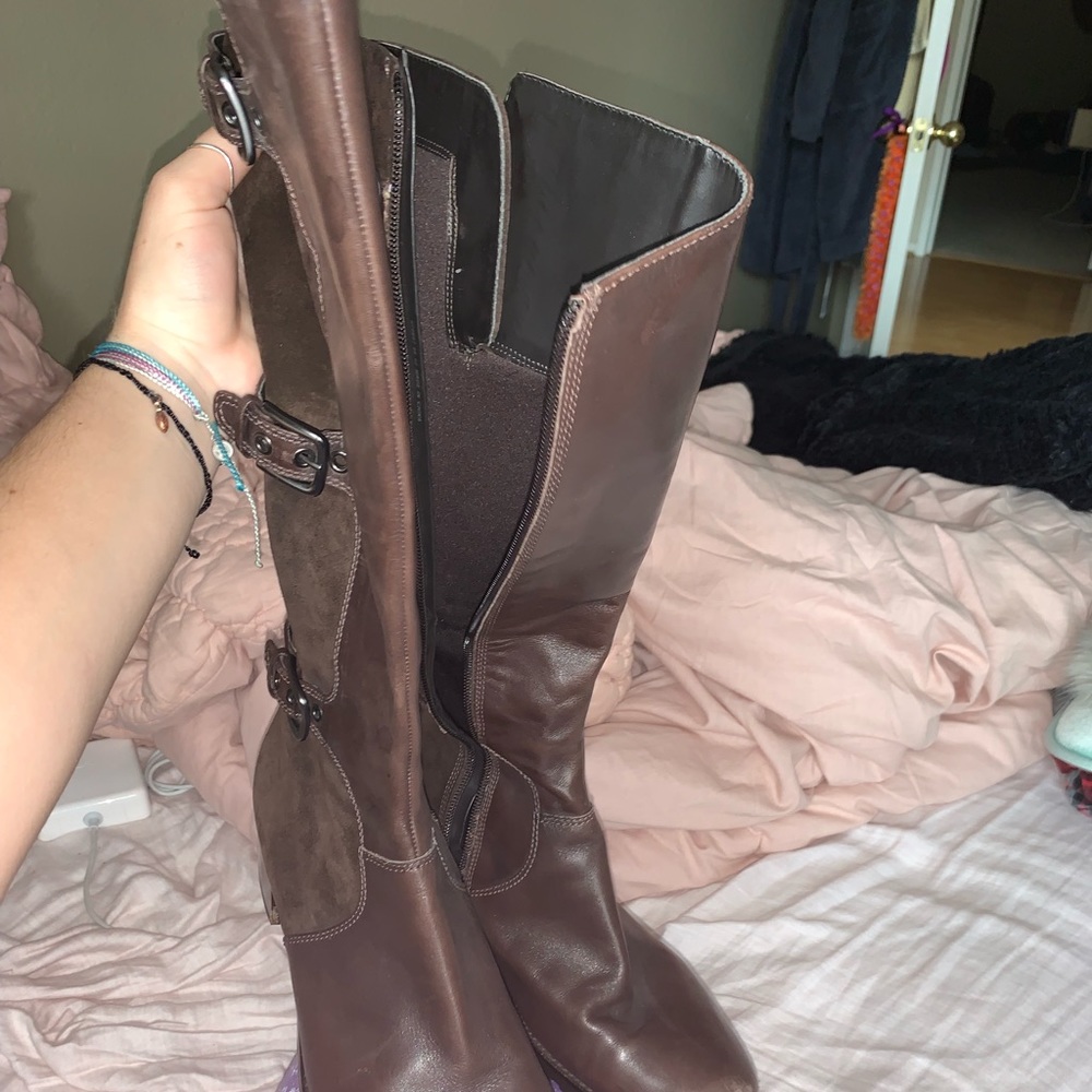 tall chocolate boots
